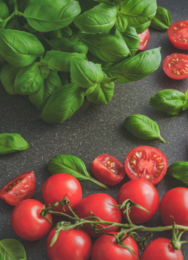 Canva – Photography of Tomatoes Near Basil Leaves
