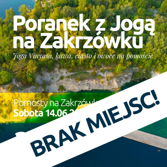Poranek z Jogą <br>na Zakrzówku <br>Sobota 14.06.2025 godz. 8:30